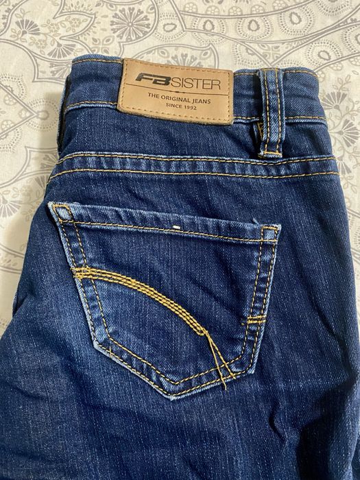Blugi skinny albastru închis FB Sister – model clasic