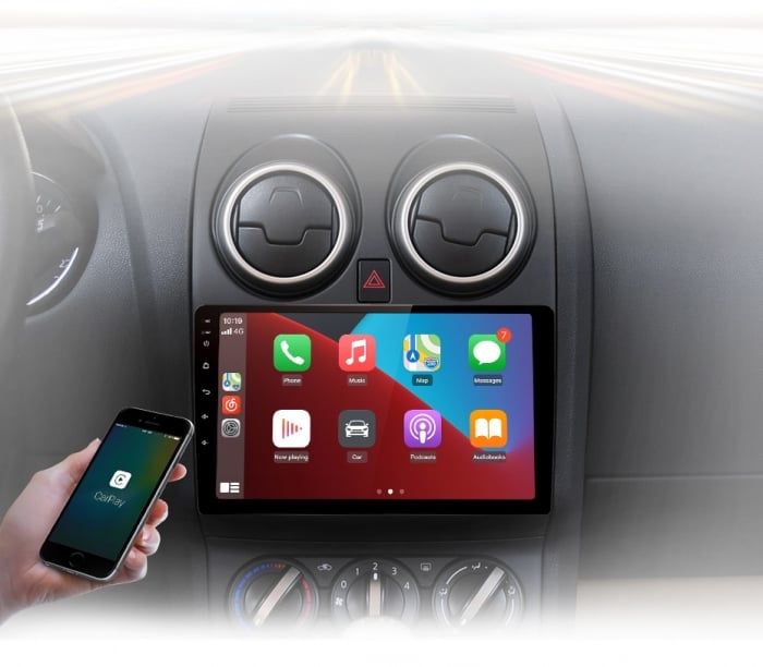 Navigatie Android  Dedicata Nissan Qashqai J10, Carplay  Wireless Waze