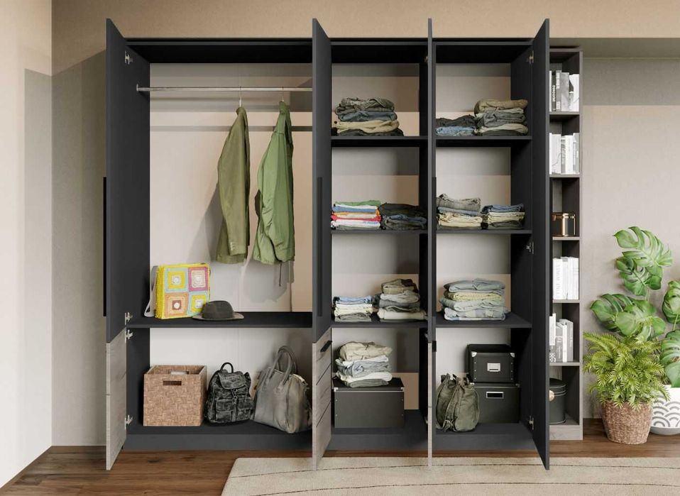 Set Dormitor Gri Noce C9 - Transport Gratuit in 4-10 zile