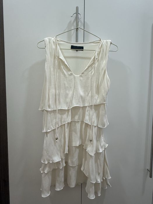 Бяла къса рокля ZARA