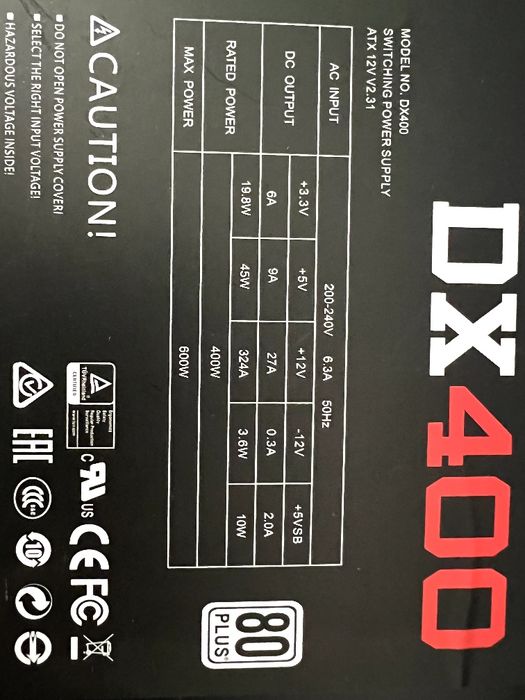 Блок питания 600 W Игровой