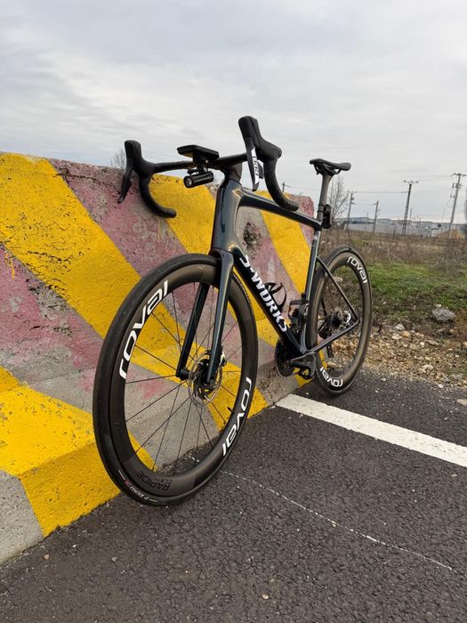 Vand / schimb S Works Tarmac SL8 Specialized cu SRAM RED AXS POWERMETER, Roval 65-55 full ceramic