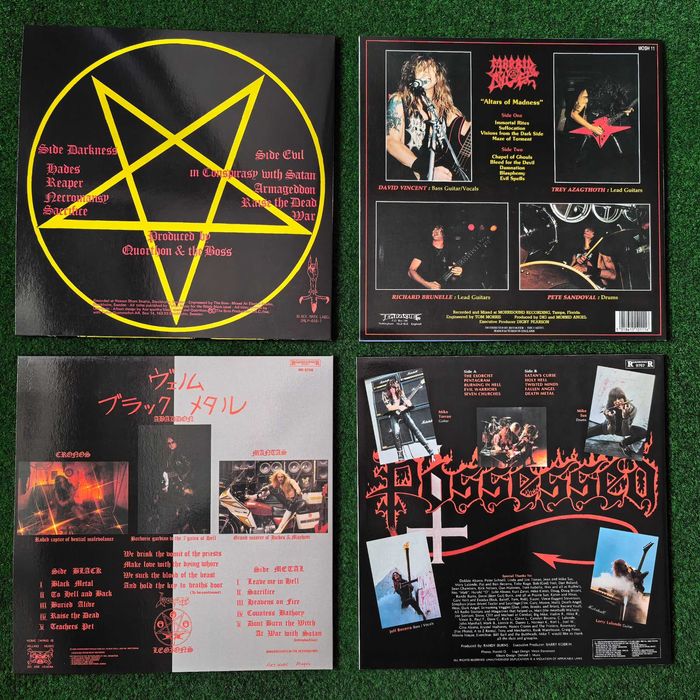 Нови Грамофонни Плочи Bathory, Venom, Possessed, Morbid Angel