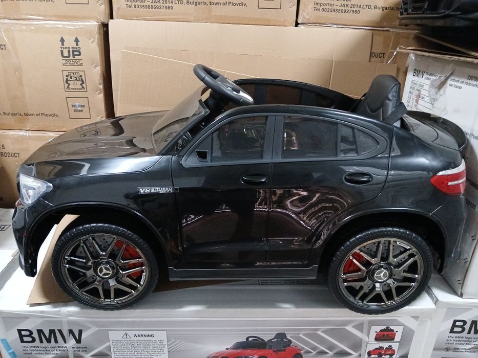 Промо цена!!Акумулаторен джип Mercedes AMG GLC63S с меки гуми 12волта
