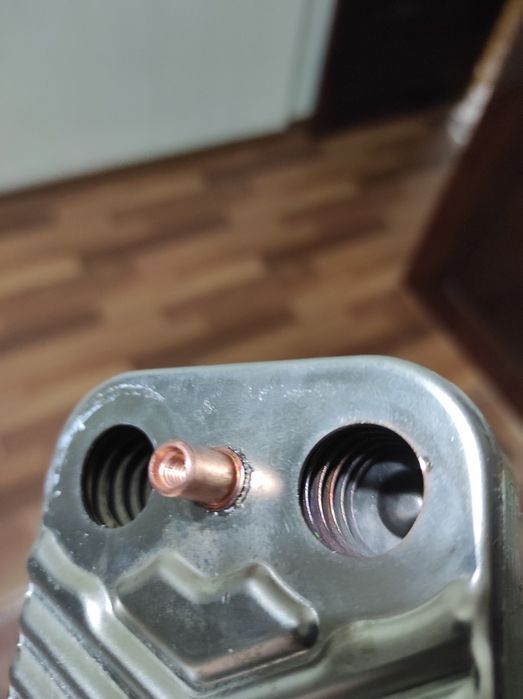 Теплообменник вторичный Viessmann Vitopend 100-w.  14 пластилин.