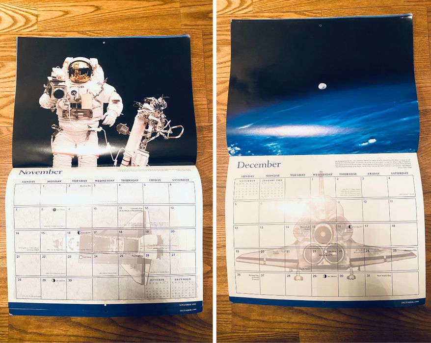 Календарь Nasa 1999 год