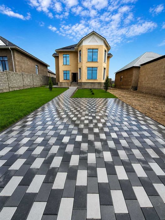 брусчатка шымкент  укладка тротуарной плитки