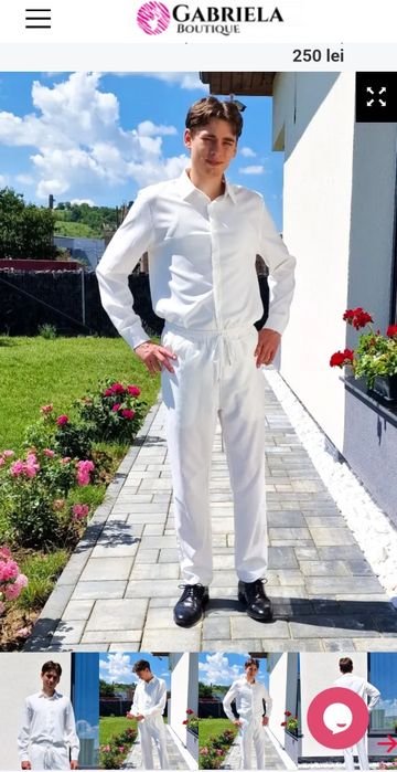 Înbrăcăminte alba de botez