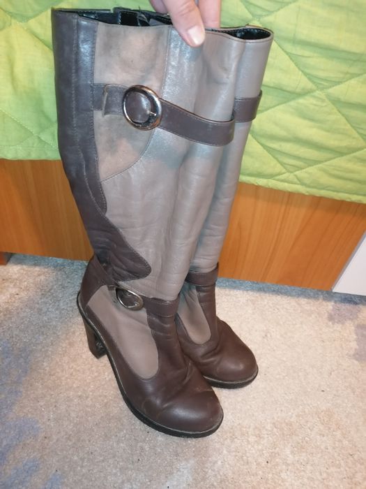 Cizme / ghete / botine dama, piele naturala marimea 37