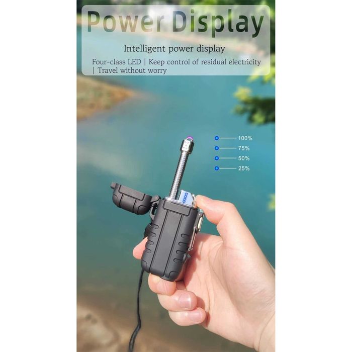 Водоустойчива плазмена запалка Explorer с удължител Led Фенер Лампа