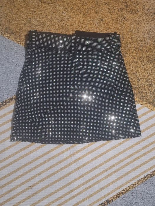 Юбка со стразами