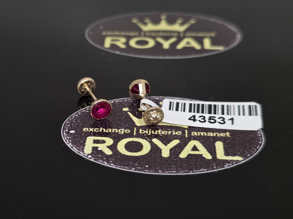 Bijuteria Royal: Cercei aur 14k/0.50 gr