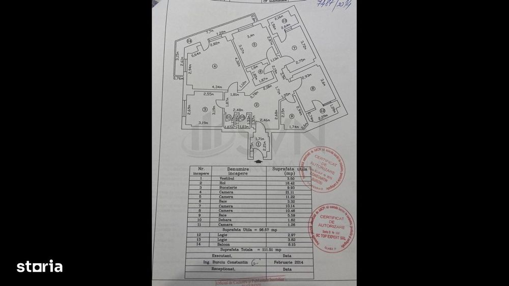 Apartament 4 camere Universitate Bloc 1980