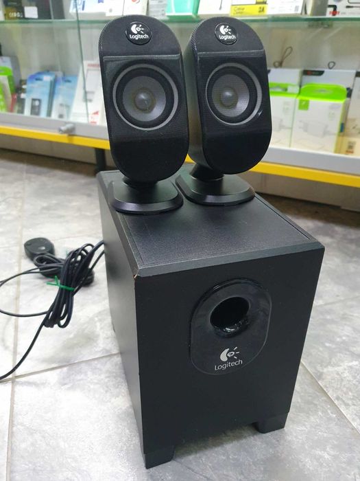 Тонколони , буфер Logitech X-210 2.1 за компютър