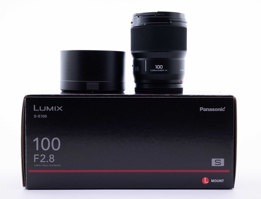 Panasonic Lumix S 100mm f/2.8 Macro - Leica L - КАТО НОВ, Пълен комплект, Гаранция до края на 2027!