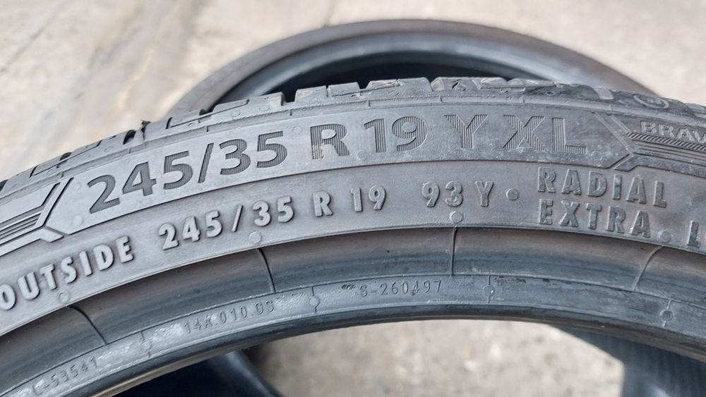 Летни гуми 245 35 19 Barum Bravuris  2 броя