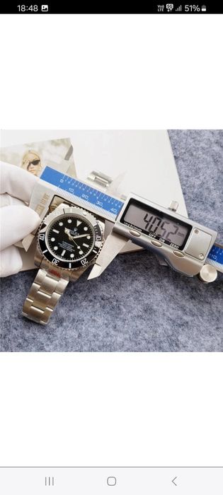 Ceas ROLEX SUBMARINER Silver&Black AUTOMATIC Calitatea 1  Nou 2026 !!!