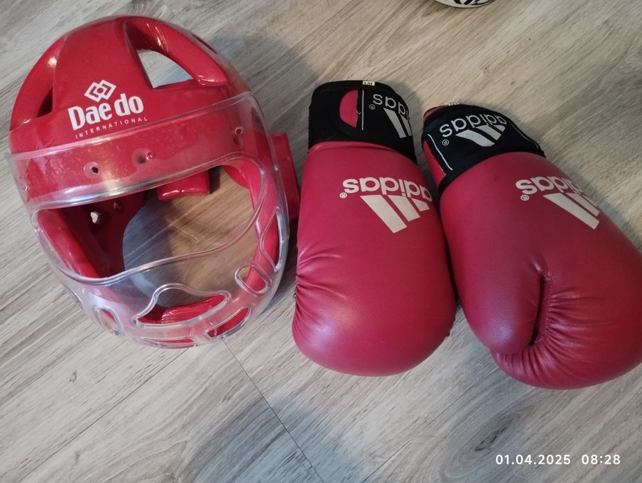 Шлем, перчатки, лапки, груша