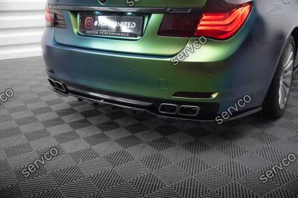 Prelungire splitter lip bara spate Bmw Seria 7 F01 2008-2013 v2 Maxton