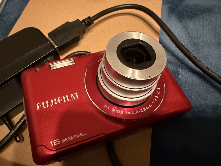 Aparat foto digital Fujifilm FinePix JX580, 16MP, Rosu