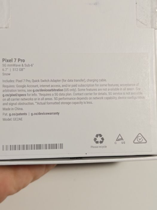 Pixel 7 Pro 12/512 ореховый