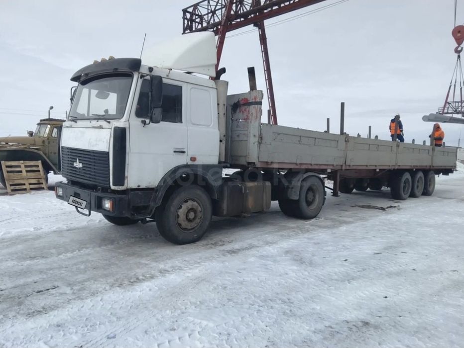 Маз тягач с прицепом