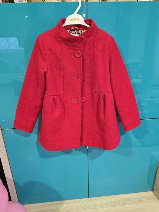 Paltonaș fete 5-6 ani Rosu