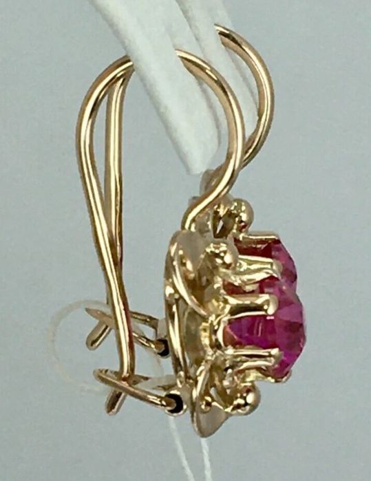 Советские серьги 583 пробы