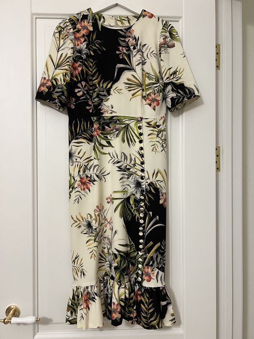 Платье миди из ткани DG