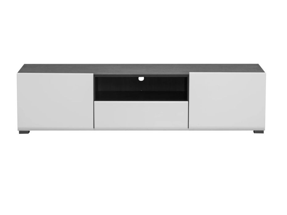 Comoda tv alb  negru