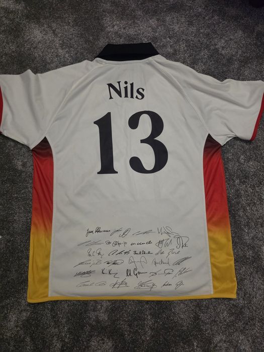 Tricou Fotbal Germania – Personalizat Nils #13 cu Semnături