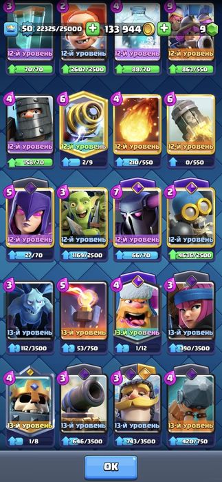 Аккаунт в Клеш рояль.