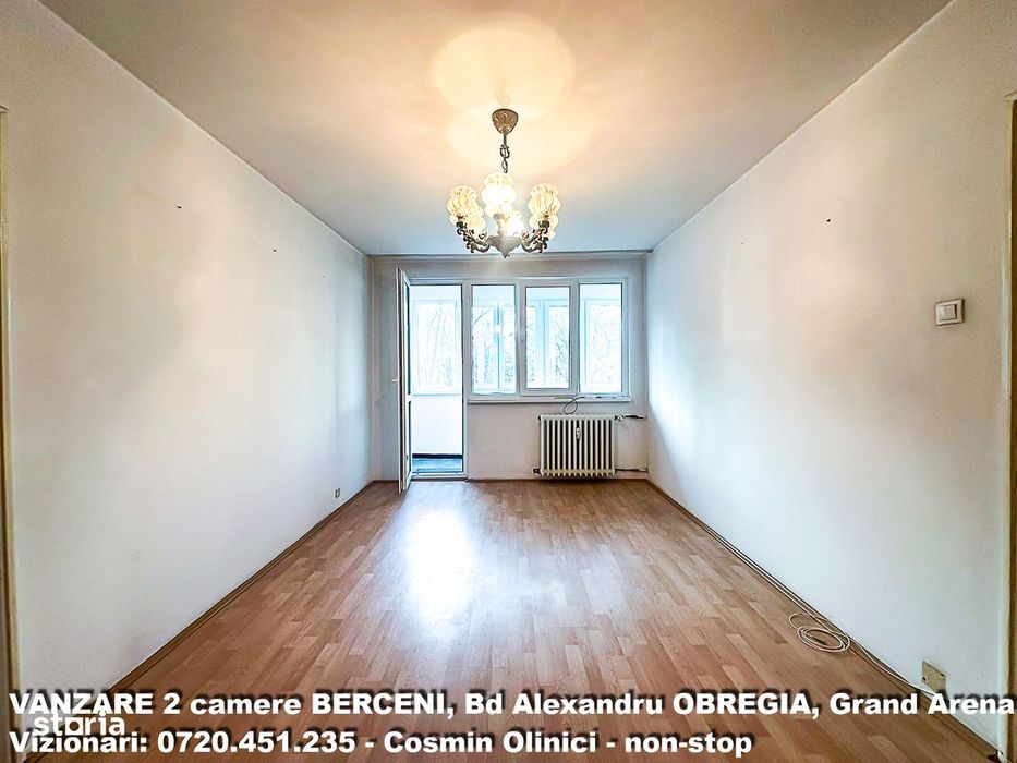 Apartament 2 camere Bd Obregia etaj 2 aproape Grand Arena 50 mp