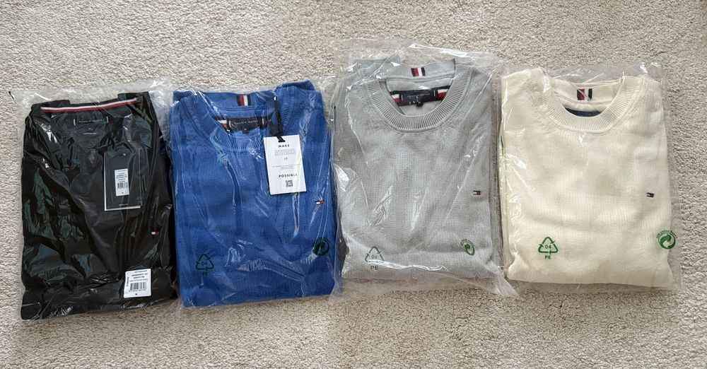 Pulover barbati, gri, M, Tommy Hilfiger