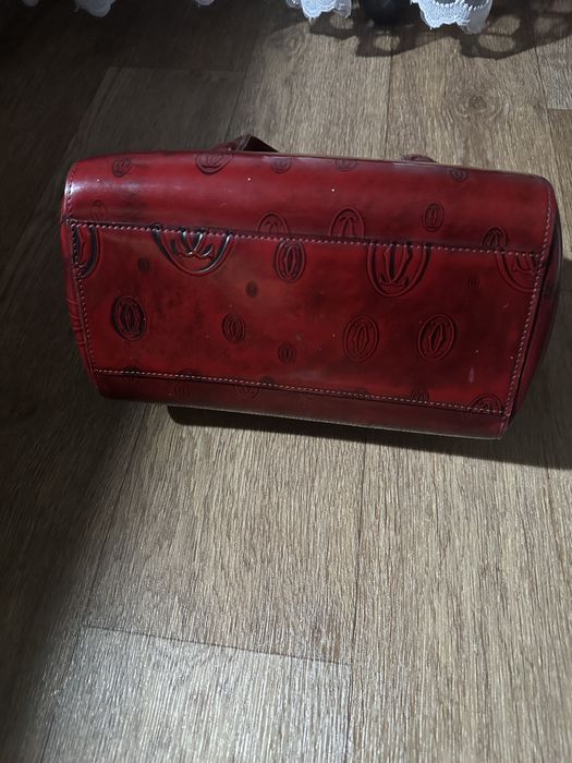 Сумка Cartier бордовая