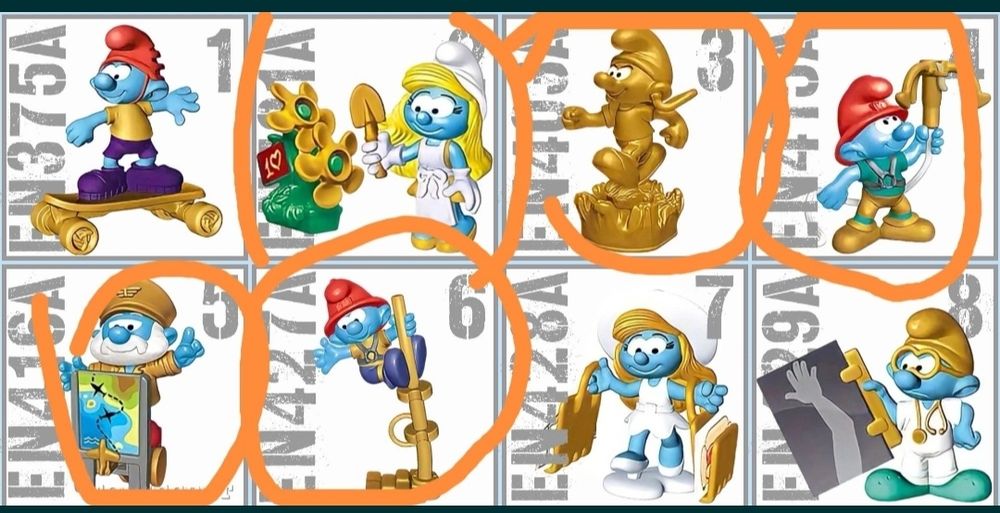 Киндер игрушки из разных серий