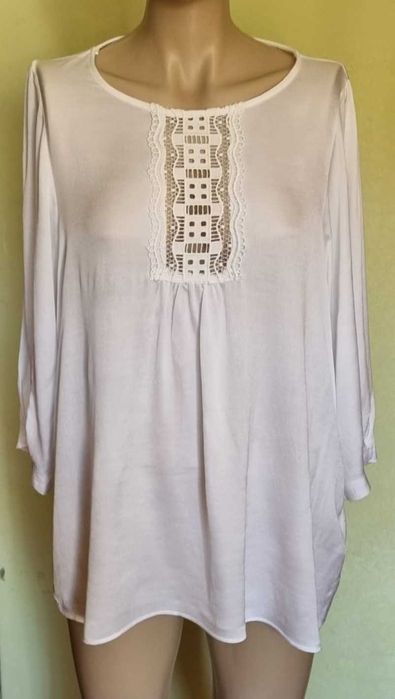 Bluza OLTRE alb perla, 100% vascoza, marimea 42 + CADOU