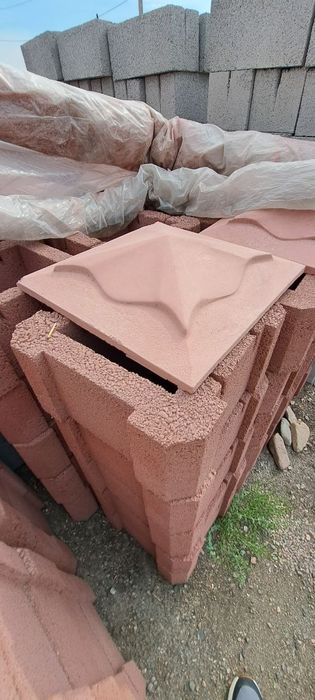 Фасадные Евро шлакоблок, прессованные из клинца под расшивку (Ровные)