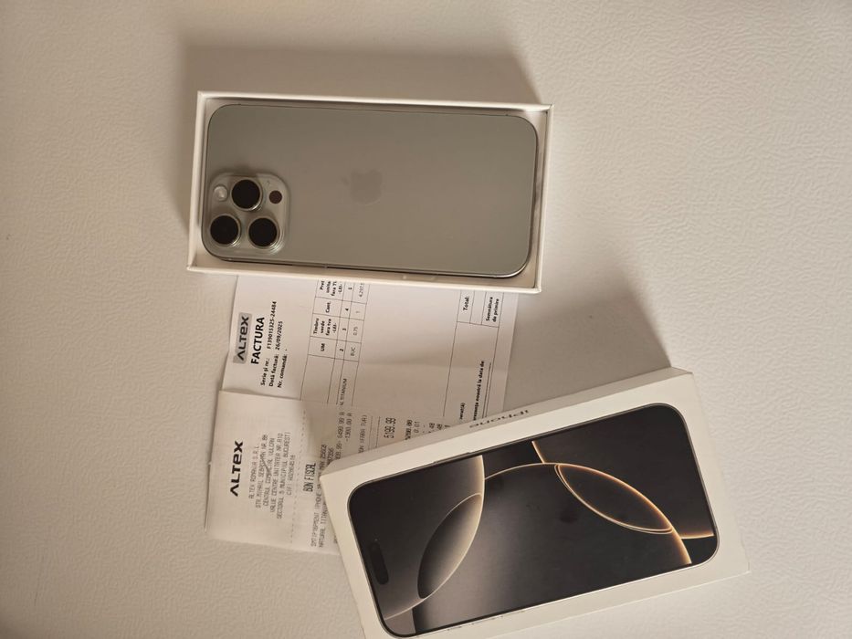vând schimb iPhone 16 pro max factura garanție 2ani altex