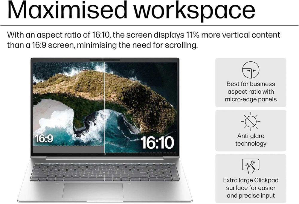 HP ProBook 460 G11 16" 2.5K Intel® Core™ Ultra 7-155H 16GB DDR5 512GB