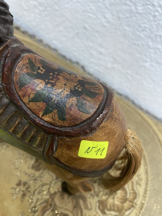 Дървена фигура кон орех Германия 1950 1960 ръчна резба