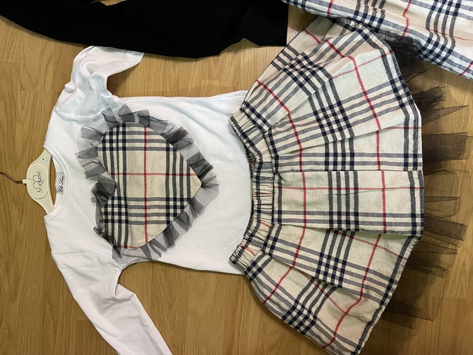 Комплект пола и блузка за майка и дъщеря 98-104/М-Л