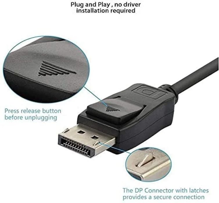 Переходник с Displayport на VGA, адаптер