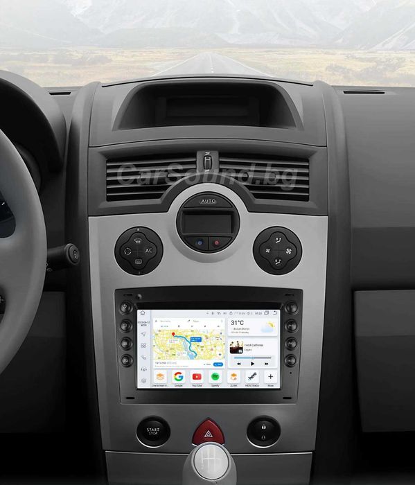 Renault Megane 2 - Android 14 Мултимедия Рено Меган Навигация Андроид