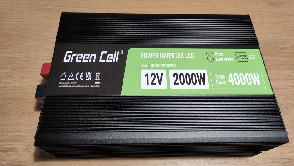 Инвертор PRO GREEN CELL, 12/220V, DC/AC, 2000W/4000W