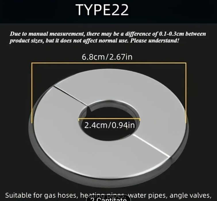Ornament pentru țevi din ppr din oțel/plastic