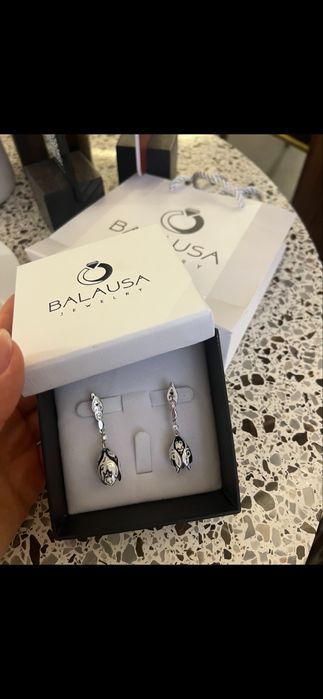 Сережки серебро