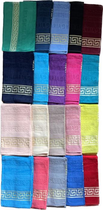 Голяма памучна хавлиена  кърпа, хавлия България, плажна и за бан