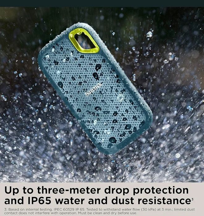 SSD  Portabil  SanDisk  Extreme , 4 TB, 1050 MB/s, USB-C 3.2 Gen 2,