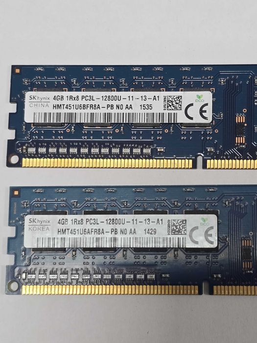 Memorie RAM desktop SK hynix 4GB DDR3L 1600MHz HMT451U6BFR8A-PB